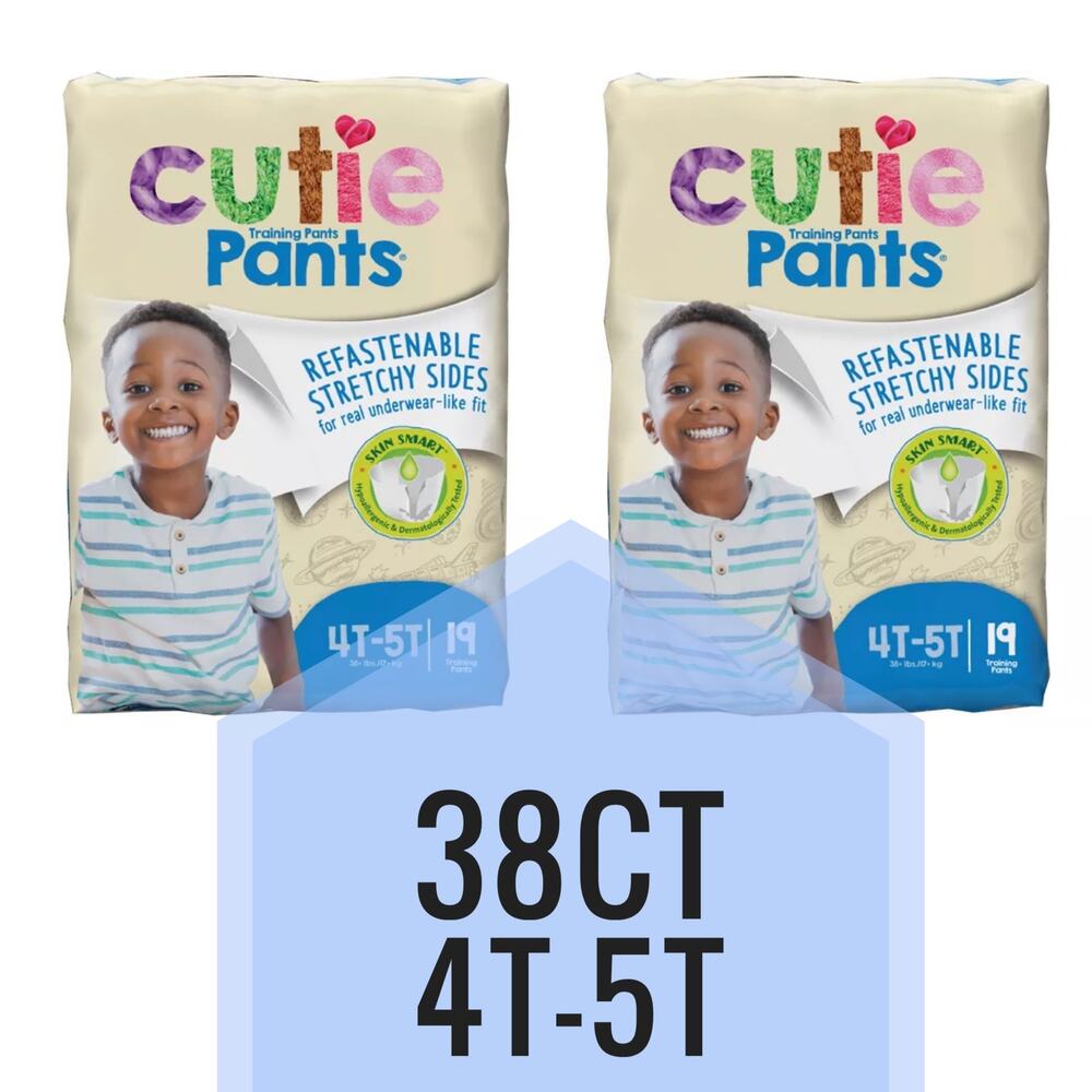 Cutie Pants Toddler Training Pants Diaper Briefs 2 packs 4T 5T 38 ct